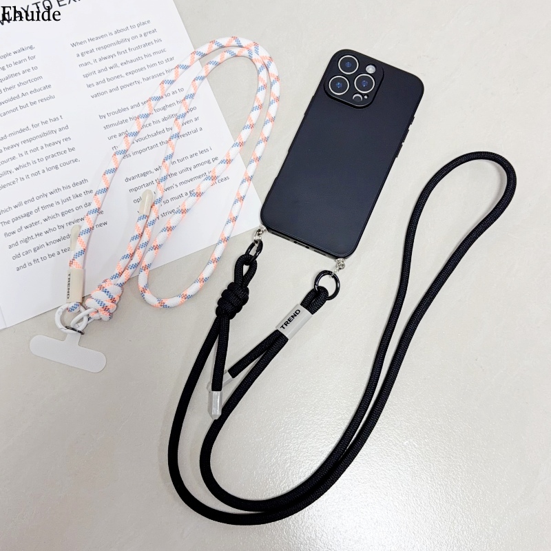 Crossbody Lanyard Neck Strap Case - 調節可能なファッション紛失防止携帯電話ストラップ120CMクロスボディネックコードリストストラップiPhone 17 Pro Maxケースチェーンツーリングロープ用