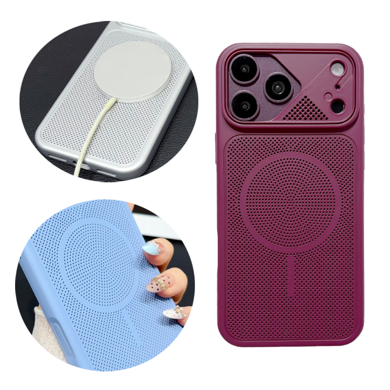 Matte Hard Pc Back Case - iPhone 18/17 Pro Max/17/18 Pro対応、高級感のある無地マット仕上げのソフトTPUとハードPC素材を使用した、熱放散性と耐衝撃性に優れたスマートフォンケース。MagSafe磁石内蔵ワイヤレス充電に対応し、AIカメラボタン付き。