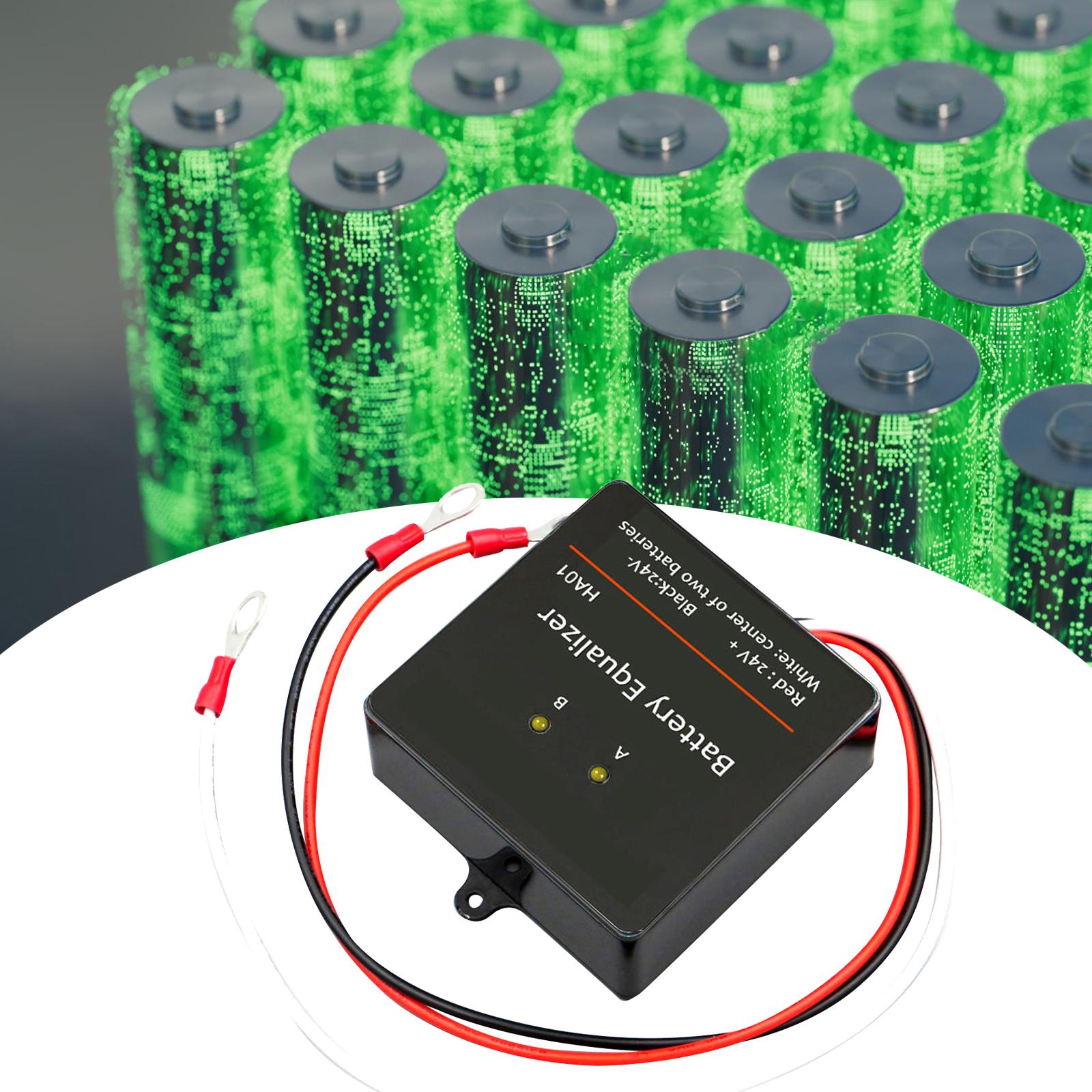 Power Banks - 24Vバッテリーイコライザー：2個の12V鉛蓄電池を接続して使用する場合に最適。バッテリーの寿命を延ばし、太陽光発電システムを保護します。
