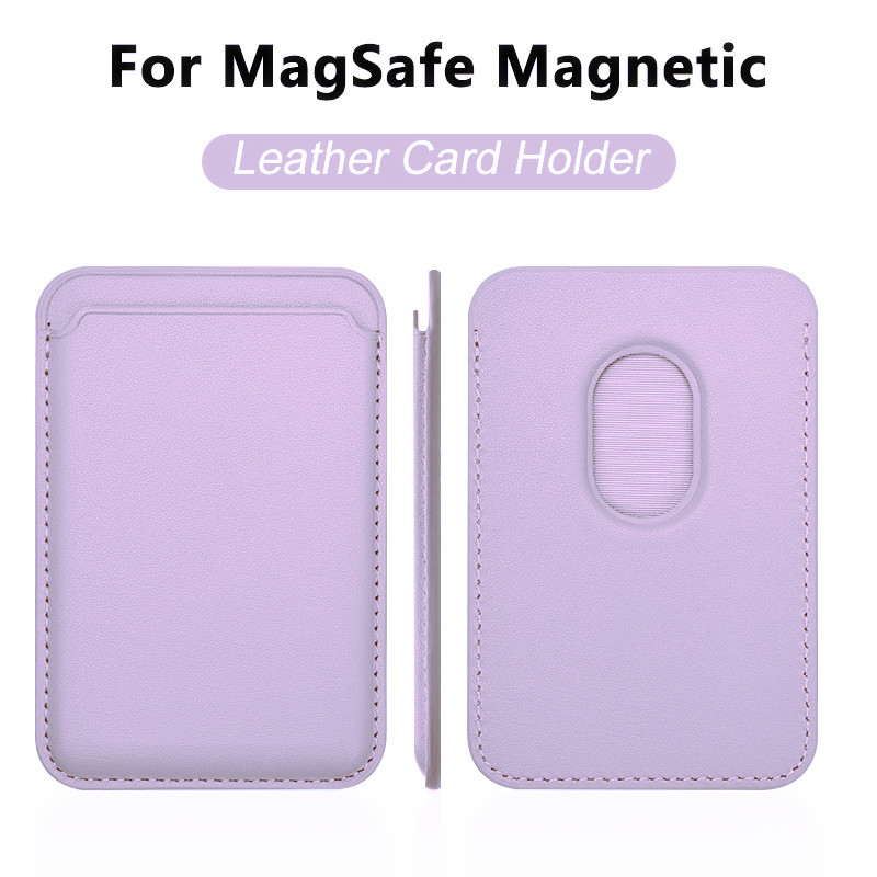 レザーカードウォレットカバー、Magsafe対応磁気ケース付 - Leather Wallet Card Holder Phone Cover のレビューと価格