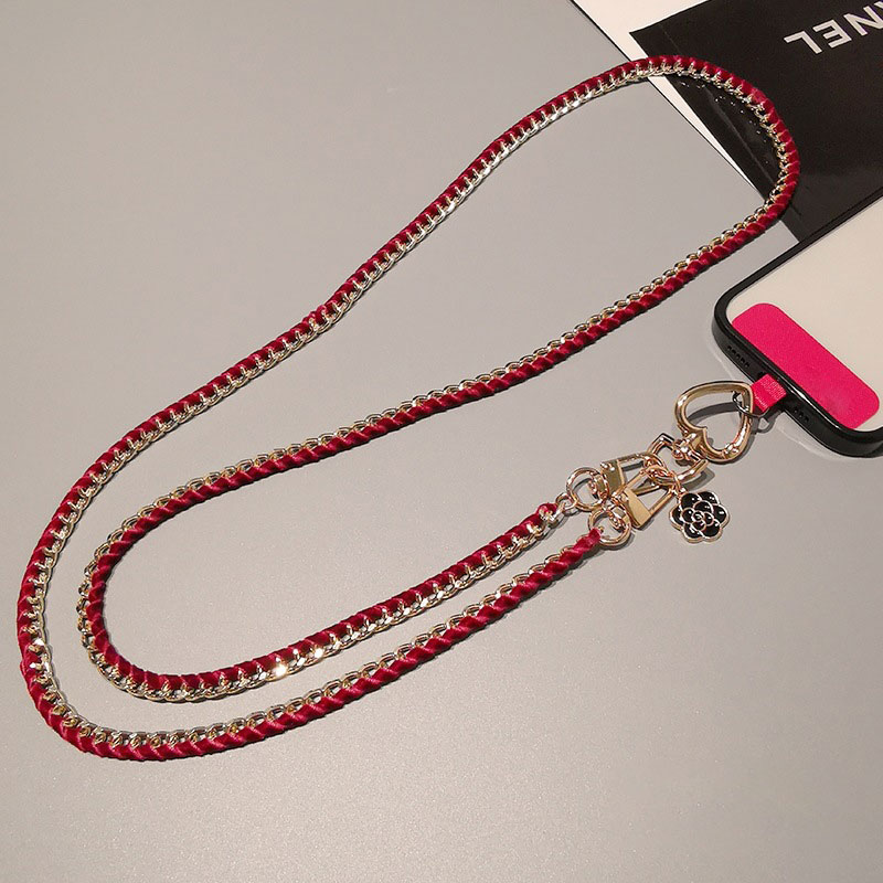 クロスボディ型、汎用チェーン、カメリアモチーフの携帯電話用ス - Crossbody Lanyard Neck Strap Case のレビューと価格