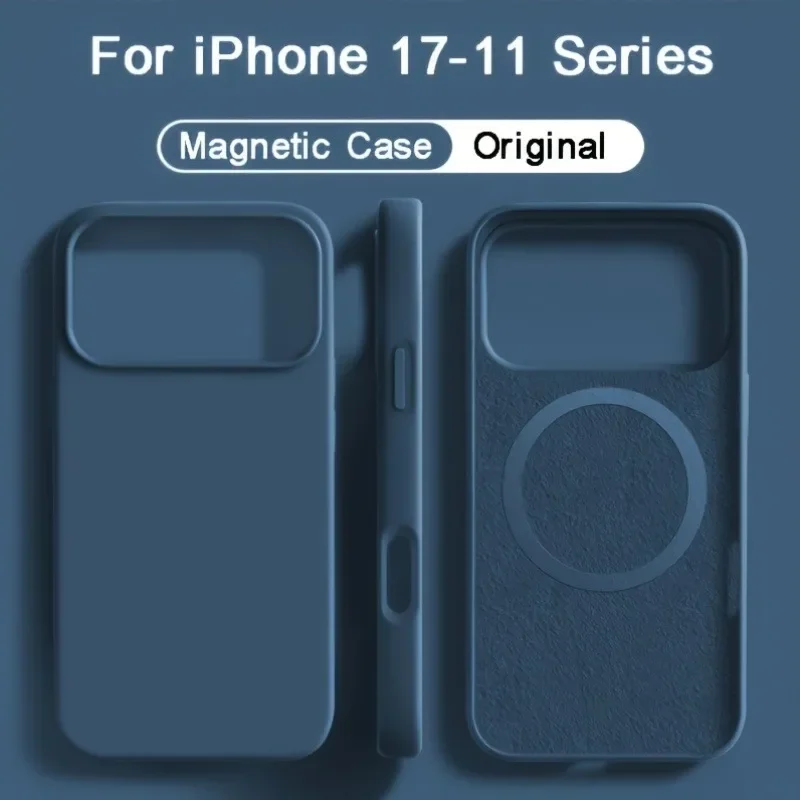 iPhone 18、17、16、15、14、13 Pro M - Liquid Silicone Magnetic Phone Case のレビューと価格