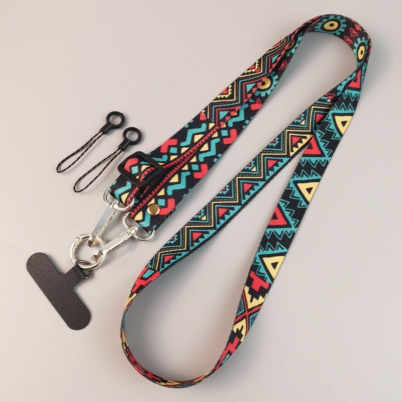 キュートなエスニックスタイルの携帯ストラップ、クロスボディス - Crossbody Lanyard Neck Strap Case のレビューと価格